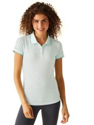 Regatta Koszulka polo "Remex II" w kolorze błękitnym rozmiar: 50. Niebieskie bluzki damskie Regatta, bez wzorów, bez kołnierzyka, bez ramiączek. Za 32.83 zł.