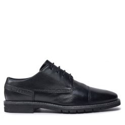 Półbuty Bugatti. Czarne buty wizytowe męskie Bugatti, bez zapięcia. Za 449.99 zł.