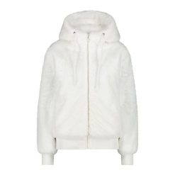 Kurtka z kapturem z sztucznego futra damska CMP. Białe kurtki damskie CMP, bez wzorów, z kapturem. Za 506.50 zł.