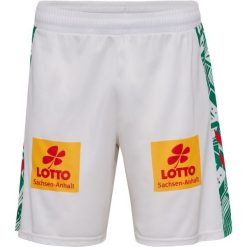 Szorty zewnętrzne FC Magdeburg 2025/26. Białe szorty damskie HUMMEL, bez wzorów, sportowe. Za 190.50 zł.