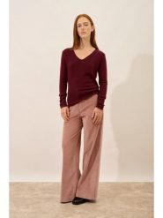 Just Cashmere Kaszmirowy sweter "Joan" w kolorze bordowym rozmiar: S. Czerwone swetry klasyczne damskie Just Cashmere, s, z kaszmiru, bez kołnierzyka. Za 326.99 zł.