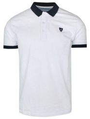 Męska Koszulka Polo - Bartex - Biała. Białe koszulki polo męskie Bartex, l, bez wzorów, z bawełny, bez ramiączek. Za 159.00 zł.