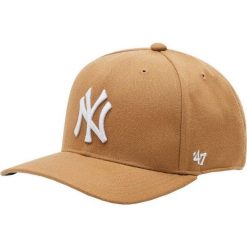 Czapka z daszkiem New York Yankees dla dorosłych Cold Zone 47 Brand. Brązowe czapki męskie 47 Brand, bez wzorów. Za 129.95 zł.