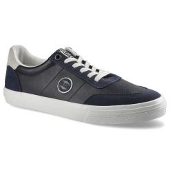 Granatowe Trampki Big Star Męskie Stylowe Obuwie. Niebieskie trampki i tenisówki męskie Big Star, bez wzorów, z materiału, bez zapięcia. Za 109.00 zł.