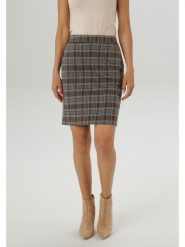 Aniston Spódnica w kolorze ciemnobrązowo-białym rozmiar: 42. Brązowe spódniczki damskie Aniston, bez wzorów, z podwyższonym stanem, mini. Za 74.11 zł.