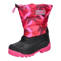 Śniegowce dziecięce CMP Sneewy Snowboots. Czarne buty zimowe męskie CMP, na zimę, z materiału, bez zapięcia. Za 209.99 zł.