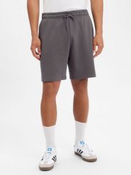 The North Face szorty dresowe Mężczyźni Bawełna szary, XXL. Szare szorty męskie The North Face, z bawełny, bez kołnierzyka. Za 179.95 zł.