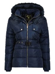 Geographical Norway Kurtka pikowana "Diamentera" w kolorze granatowym rozmiar: S. Niebieskie kurtki damskie Geographical Norway, s, bez wzorów, z puchu, bez kaptura. Za 228.38 zł.