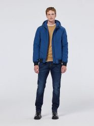 Scotch & Soda Kurtka przejściowa w kolorze niebieskim rozmiar: L. Niebieskie kurtki męskie Scotch & Soda, l, bez wzorów, prążkowane, bez kaptura. Za 342.60 zł.