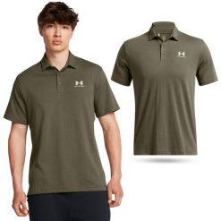Koszulka polo męska Under Armour UA Icon. Zielone koszulki polo męskie Under Armour, m, bez wzorów, bez ramiączek. Za 199.99 zł.