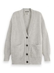 Scotch & Soda Kardigan w kolorze jasnoszarym rozmiar: S. Szare kardigany damskie Scotch & Soda, s, bez wzorów, z wełny. Za 250.35 zł.