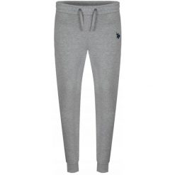 Męskie spodnie dresowe U.S. Polo Assn. NIKY. Szare spodnie dresowe męskie U.S. Polo Assn., bez wzorów, z dresówki. Za 149.99 zł.