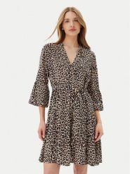 Vero Moda Sukienka codzienna Melba 10329936 Brązowy Loose Fit. Brązowe sukienki damskie Vero Moda, na co dzień, l, bez wzorów, z wiskozy, bez kołnierzyka, bez ramiączek, proste. Za 99.99 zł.