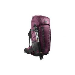 Plecak trekkingowy TREK 900 70+10 l damski. Czerwone plecaki damskie FORCLAZ, bez wzorów, z elastanu. Za 599.99 zł.