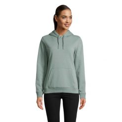 Bluza damska z kapturem Sol's Nicholas. Zielone bluzy z kapturem damskie SOL'S, s, z bawełny. Za 147.50 zł.