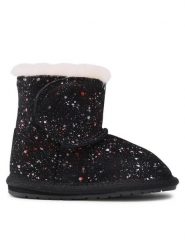 EMU Australia Śniegowce Toddle Galaxy B12660 Czarny. Czarne kozaki dziewczęce Emu Australia, bez wzorów, ze skóry, bez obcasa. Za 269.99 zł.