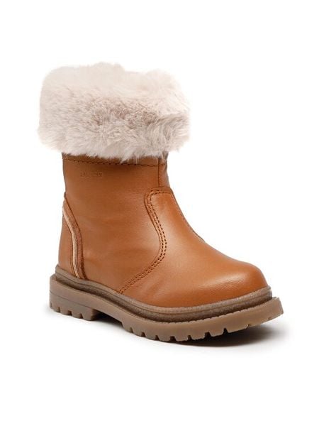 Lasocki Kids Kozaki CI12-POINT-20 Brązowy. Brązowe kozaki dziewczęce Lasocki Kids, bez wzorów, ze skóry, bez obcasa. Za 199.99 zł.