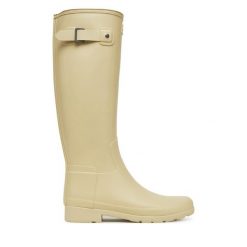 Kalosze Hunter. Brązowe kalosze damskie Hunter, bez wzorów. Za 619.99 zł.