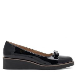 Baleriny Clara Barson. Czarne baleriny damskie Clara Barson, bez wzorów, bez obcasa. Za 83.99 zł.