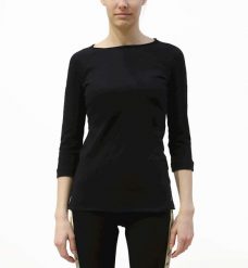 T-Shirt Deha 3/4 Czarny Damskie. Czarne t-shirty damskie Deha, s, bez wzorów, z bawełny, bez kołnierzyka. Za 210.99 zł.
