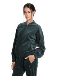 SHORT STORIES Kurtka sztruksowa w kolorze ciemnozielonym rozmiar: M. Zielone kurtki damskie Short Stories, m, bez wzorów, z bawełny, bez kaptura. Za 182.72 zł.