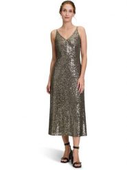 Vera Mont Sukienka w kolorze czarnym rozmiar: 40. Czarne sukienki damskie Vera Mont, bez wzorów, bez kołnierzyka, bez ramiączek, maxi. Za 221.67 zł.