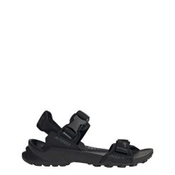 Sandały Terrex Hydroterra. Czarne sandały damskie Adidas, bez wzorów, z materiału, bez obcasa. Za 275.99 zł.
