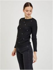 Orsay Sweter w kolorze czarnym rozmiar: M. Czarne swetry klasyczne damskie ORSAY, m, ze splotem, bez kołnierzyka. Za 61.46 zł.
