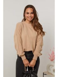 Soft Cashmere Sweter w kolorze jasnobrązowym rozmiar: 34/36. Brązowe golfy damskie Soft Cashmere, bez wzorów, z kaszmiru, bez ramiączek. Za 87.81 zł.