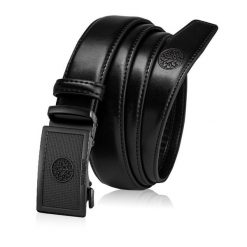 Skórzany pasek męski BETLEWSKI Czarny 120. Czarne paski męskie Betlewski, bez wzorów, ze skóry. Za 99.00 zł.