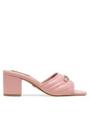 Nine West Klapki 123AL0687 Różowy. Czerwone klapki damskie Nine West, bez wzorów, z syntetyku, bez obcasa. Za 109.99 zł.