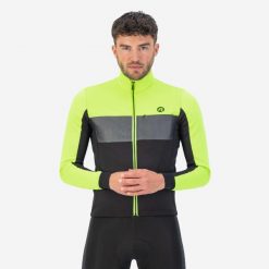 Kurtka rowerowa męska Rogelli Attq, mocno ocieplana. Czarne kurtki męskie Rogelli, na zimę, m, bez wzorów, rowerowe. Za 378.00 zł.