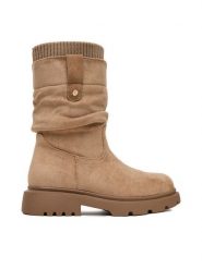 DeeZee Kozaki CEO-CS6587-03 Brązowy. Brązowe kozaki dziewczęce DeeZee, bez wzorów, z materiału, bez obcasa. Za 169.99 zł.