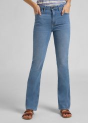 DAMSKIE SPODNIE JEANSOWE LEE BREESE BOOT LIGHT LOU L31TQDXJ 112107300. Spodnie materiałowe damskie Lee, bez wzorów, z jeansu. Za 209.99 zł.