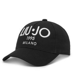 Czapka z daszkiem Liu Jo. Czarne czapki z daszkiem damskie Liu Jo, bez wzorów. Za 169.99 zł.