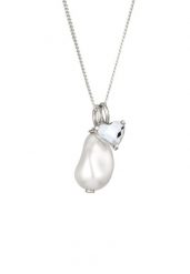 Elli Naszyjnik z Perłami Kobiety Serce Wisiorek Łańcuch Pancerny Perła Syntetyczna Barokowa Biała 925 Sterling Silver Dzień Matki 45 cm Naszyjniki 1 c. Białe naszyjniki damskie Elli, na co dzień, srebrne. Za 153.99 zł.