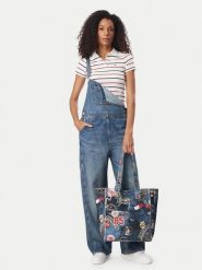 Tommy Jeans Torebka Tjw Bodega Trompe L'Oeil Tote AW0AW19304 Granatowy. Niebieskie torebki klasyczne damskie Tommy Jeans, bez wzorów, z jeansu, bez dodatków. Za 449.99 zł.