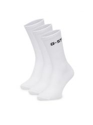 G-Star Raw Skarpety krótkie AS_G_STAR_001W_SS25 (3-PACK) Biały. Białe skarpetki damskie G-Star Raw, bez wzorów, z bawełny. Za 49.99 zł.