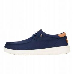 HeyDude Męskie Mokasyny Paul Canvas. Białe mokasyny męskie Hey dude, z materiału. Za 259.00 zł.