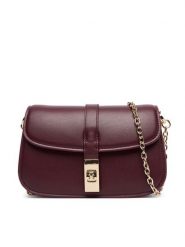 Tommy Hilfiger Torebka Th Heritage Chain Crossover AW0AW19319 Bordowy. Czerwone torebki klasyczne damskie Tommy Hilfiger, bez wzorów, ze skóry, wizytowe, bez kołnierzyka, bez ramiączek. Za 529.99 zł.