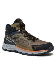 Kimberfeel Botki trekkingowe "Alpamayo" w kolorze khaki rozmiar: 43. Brązowe buty zimowe męskie Kimberfeel, bez zapięcia. Za 260.99 zł.