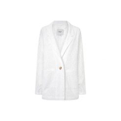 Kurtka damska Pepe Jeans Marisa. Białe kurtki damskie Pepe Jeans, m, w ażurowe wzory, z bawełny, bez kaptura. Za 619.40 zł.