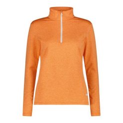 Damski sweter z golfem z jerseyu CMP. Brązowe golfy damskie CMP, bez wzorów, z jersey, bez ramiączek. Za 290.50 zł.