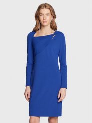 DKNY Sukienka codzienna DD2J141A Niebieski Regular Fit. Niebieskie sukienki damskie DKNY, na co dzień, bez wzorów, z syntetyku, bez kołnierzyka, bez ramiączek, proste. Za 719.99 zł.