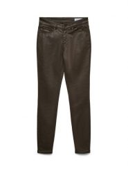 Vero Moda Spodnie z imitacji skóry Flash 10314591 Brązowy Skinny Fit. Brązowe spodnie materiałowe damskie Vero Moda, bez wzorów, ze skóry. Za 229.99 zł.