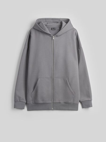 4F Bluza dresowa regular z kapturem damska - szara L. Szare bluzy z kapturem damskie 4f, l, z dresówki. Za 179.99 zł.