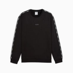 Bluza męska Puma NEW TAPE CREW FL 69264301. Czarne bluzy bez kaptura męskie Puma, m, z bawełny. Za 155.71 zł.