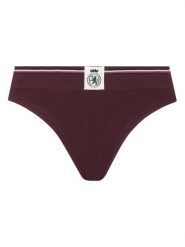 Tommy Hilfiger Stringi UW0UW06063 Bordowy. Czerwone stringi damskie Tommy Hilfiger, s, bez wzorów, z bawełny. Za 99.99 zł.