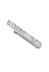 KUZZOI Męska organiczna spinka teksturowana w srebrze próby 925 Sterling Silver Biżuteria męska 1 ct Męskie. Szara biżuteria dla mężczyzn KUZZOI, srebrne. Za 328.99 zł.