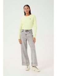 Kaffe Koszulka w kolorze żółtym rozmiar: L. Żółte bluzki damskie Kaffe, l, bez wzorów, bez kołnierzyka, bez ramiączek. Za 87.61 zł.